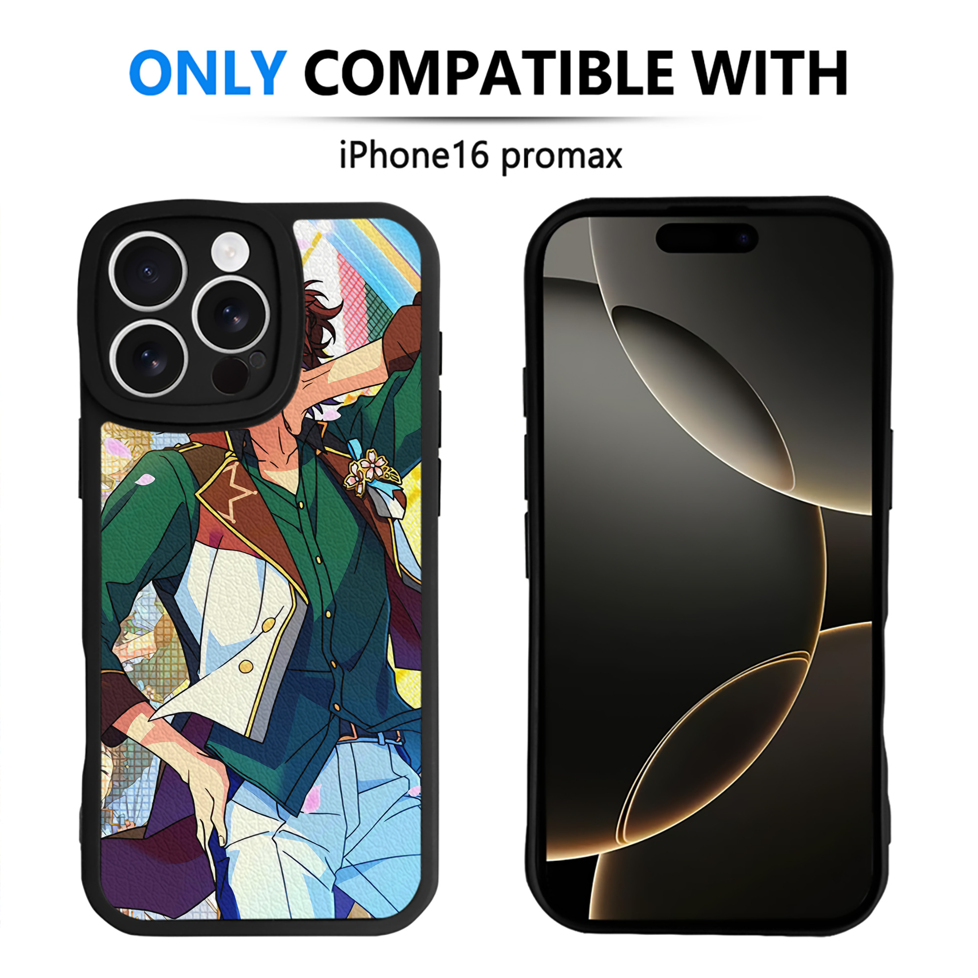（画像用） あんさんぶるスターズ! Ensemble Stars 【iPhone 16シリーズ対応】シリコンスマホケース（レザー調） 材質：シリコン
